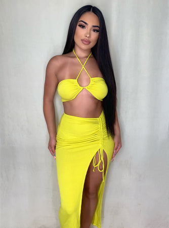 Kinzy two piece set (lime)1414