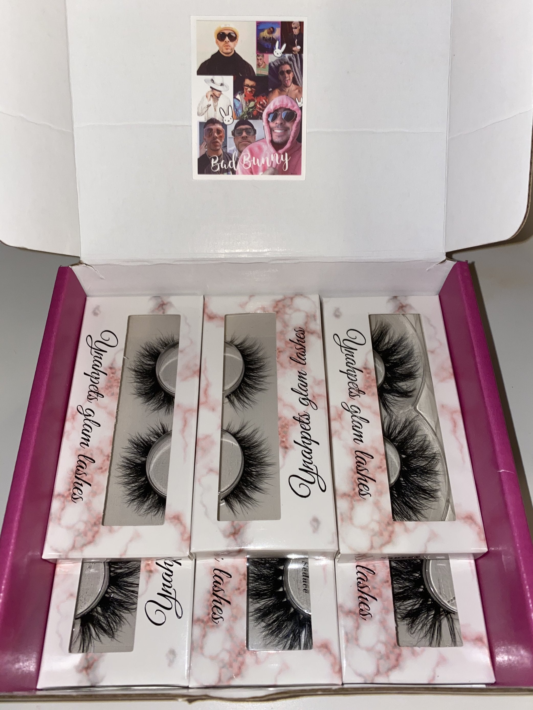 6 random 3D mink lashes $50