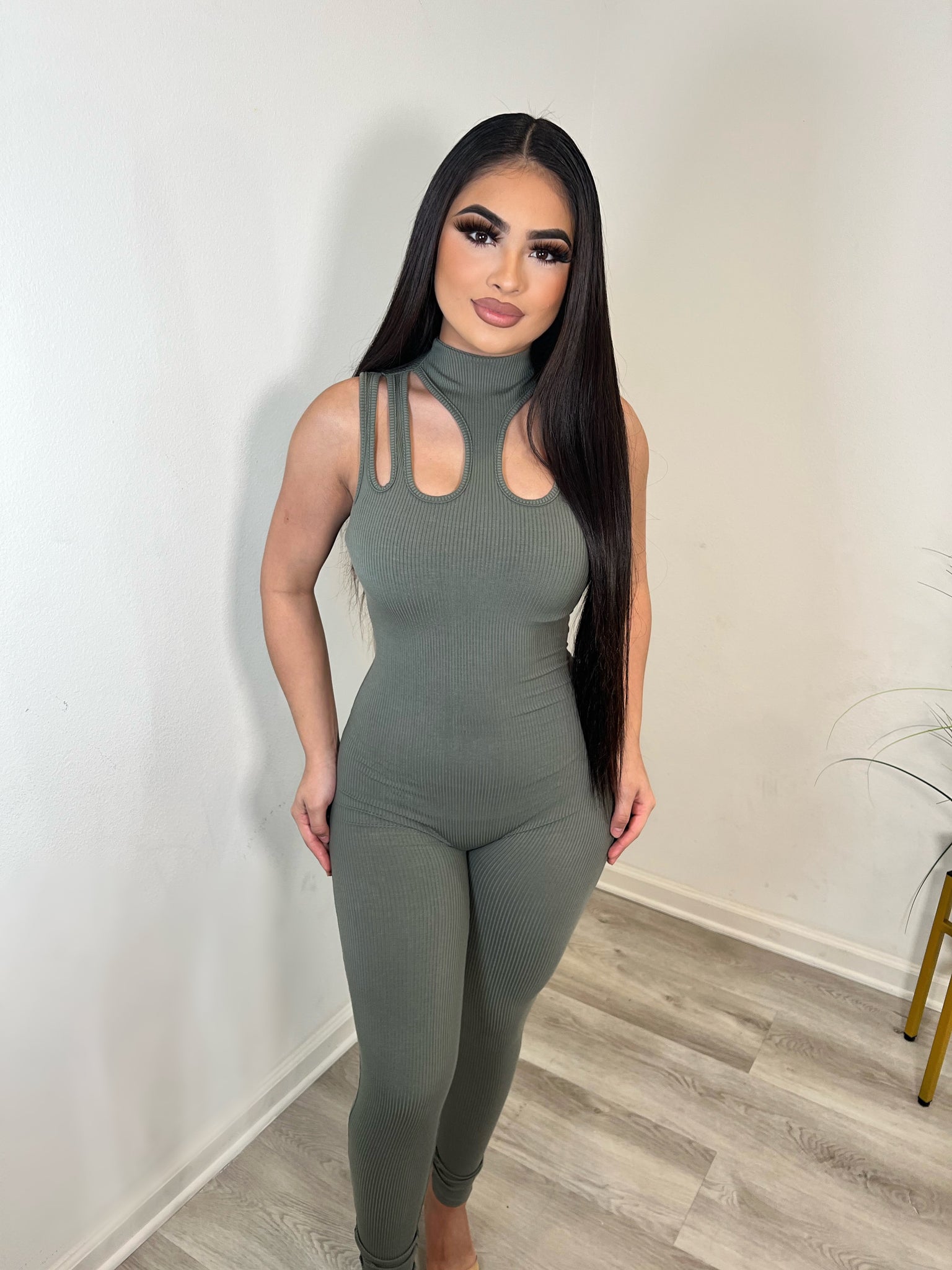 Sahlty jumpsuit (olive )2242