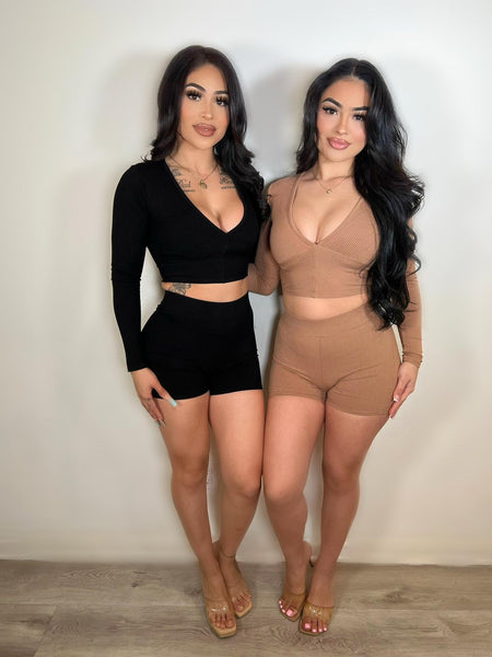 TWO PIECE SET ( BLACK) 3241