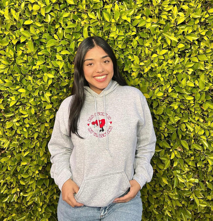 Bad bunny is my valentine hoodie (grey)