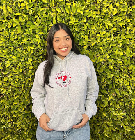 Bad bunny is my valentine hoodie (grey)
