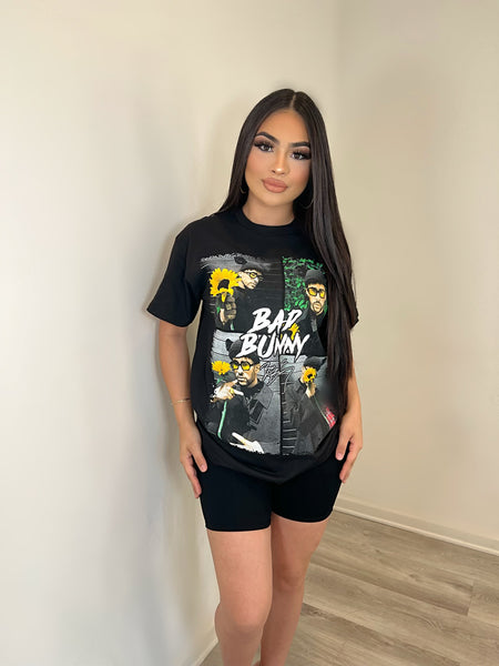 Bad bunny sun flower tee