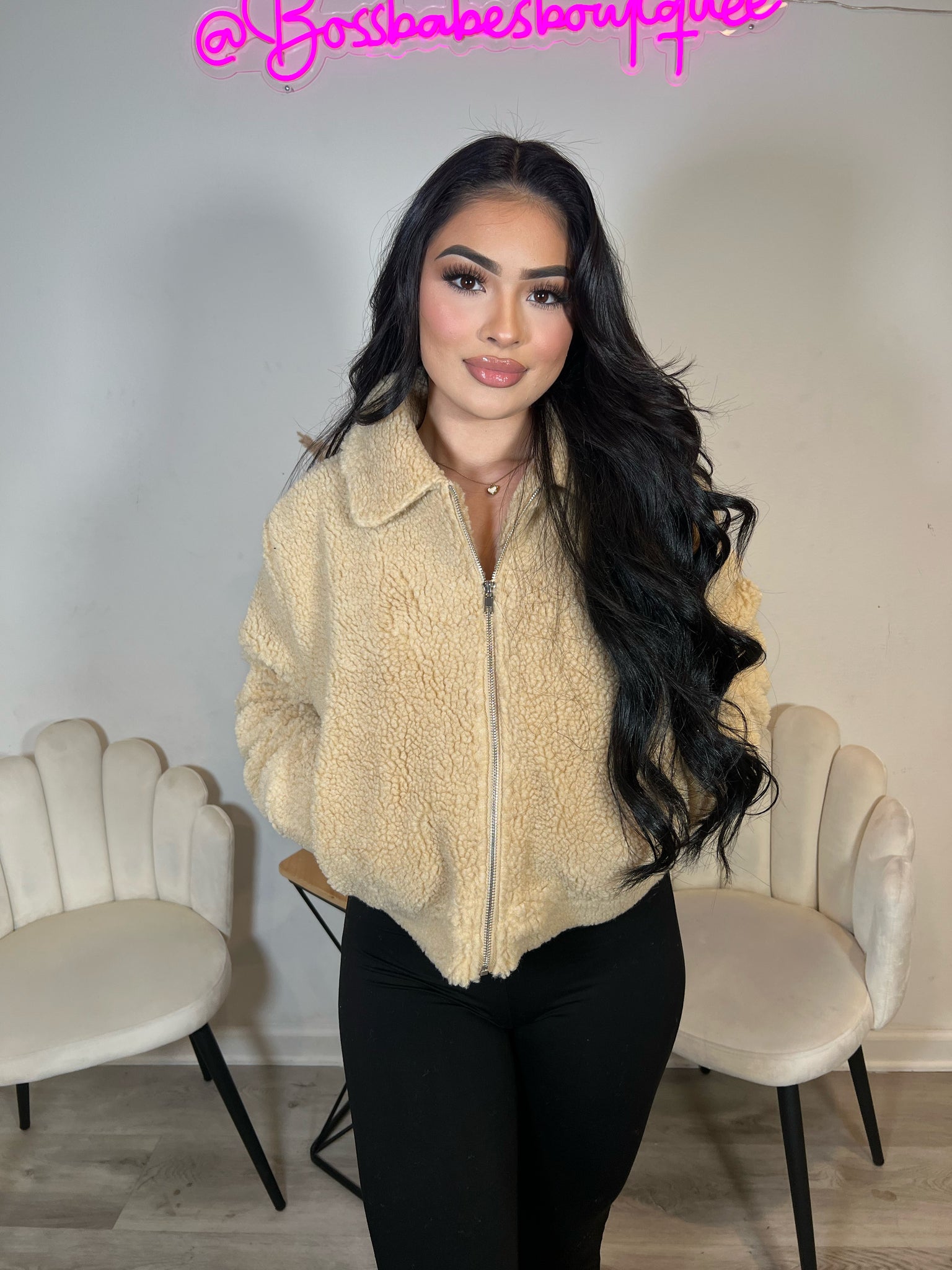 Teddy collar jacket 1586