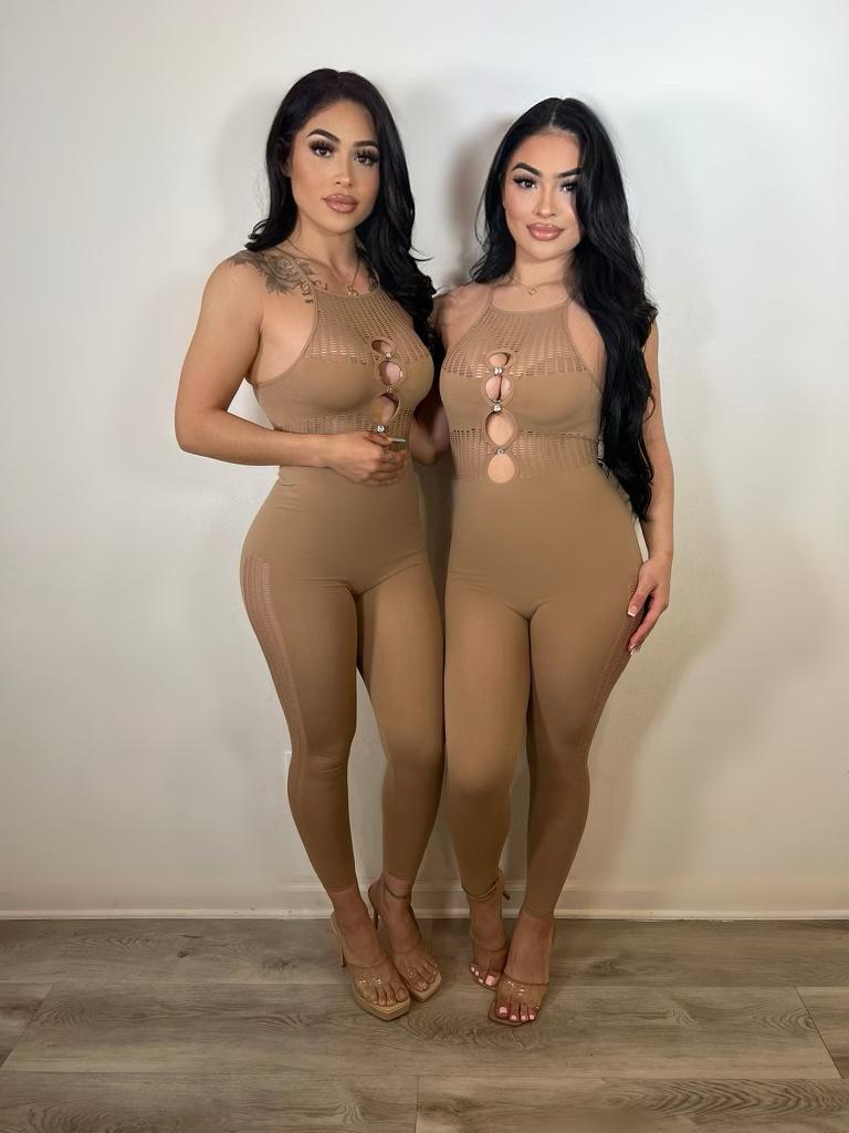 SALLY JUMPSUIT (MOCHA) 51499