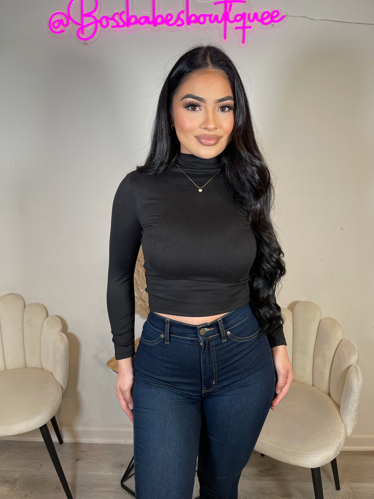 Camy double layer top (black)600