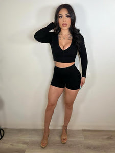 TWO PIECE SET ( BLACK) 3241