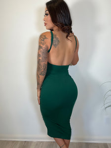 Kim k dress (hunter green)1944