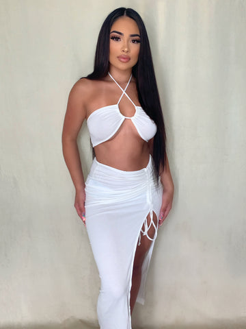 Kinzy two piece set (white)1414