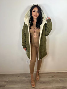 HEATHER COAT (OLIVE) 2284