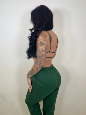 Mood two piece set (hunter green)
