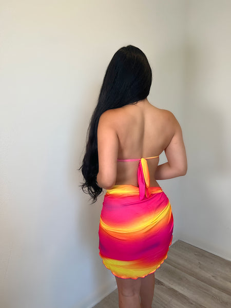 Sunset 3 piece bikini set 27818