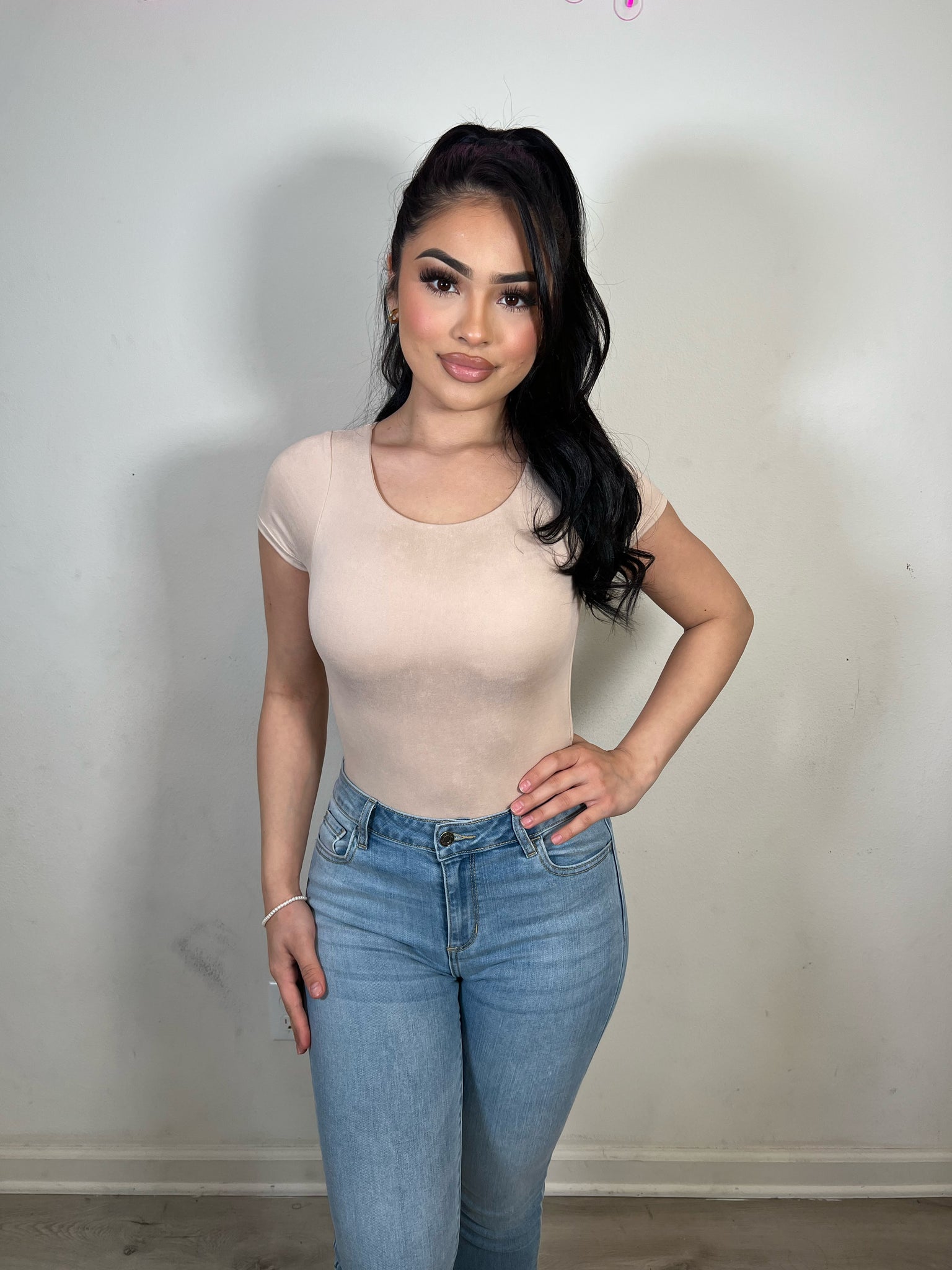 Sandy double layer bodysuit (nude)716